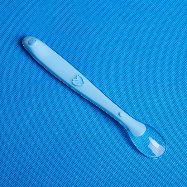 custom silicone infant spoon by lsr injection molding