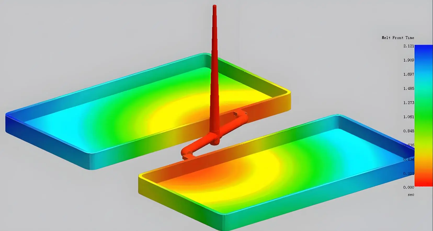 mold flow for liquid silicone rubber injection molding