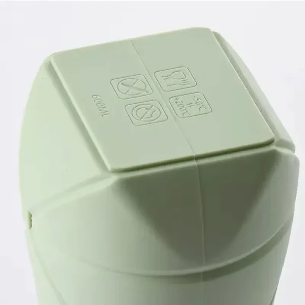 green silicone bottle bottom part