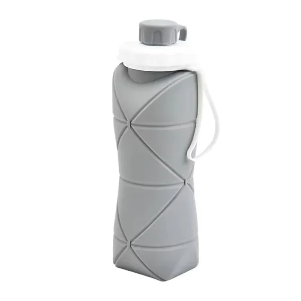 grey silicone bottle for outdoor travle