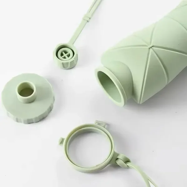 foldable silicone travel bottle parts