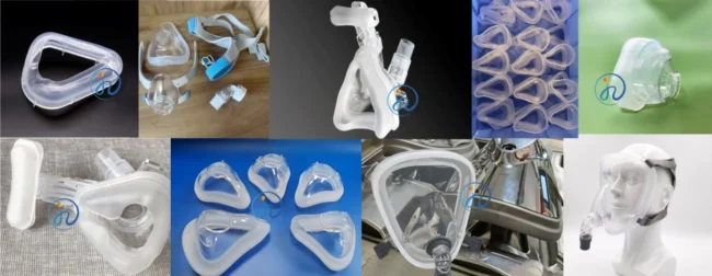 CPAP masks made with LSR medical products