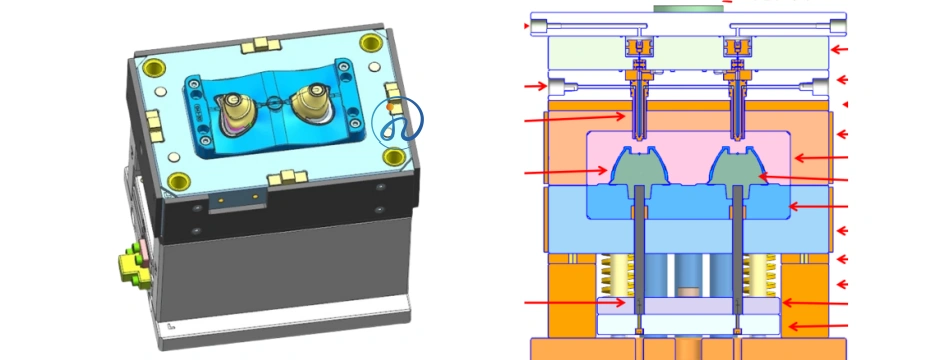 Mold Design and Prototyping of CPAP silicone pillow