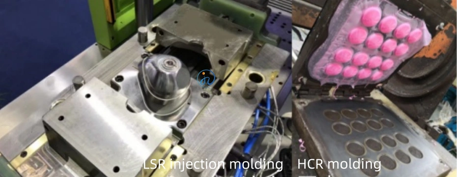 Processing Differences between lsr injection molding and hcr molding