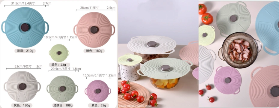 Liquid Silicone Pot Covers With Double Hangs