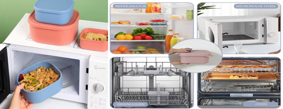 Eco-Friendly Soft Silicone Lunch Box